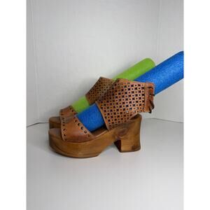 Free People x Bed Stu Mali/Mollie Clog Platform Size 9 Womens Shoe